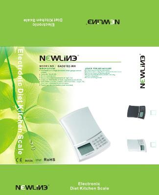 SAD8182-WH Newline Nutrition Diet Scale with GI Value
