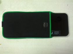 NEWLINE NY black mini travel bathroom scale with slip case